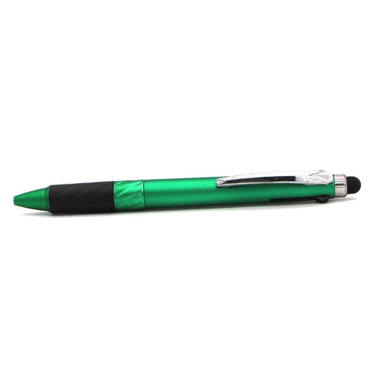 Promotional multi-refill press plastic touch screen ballpoint pen